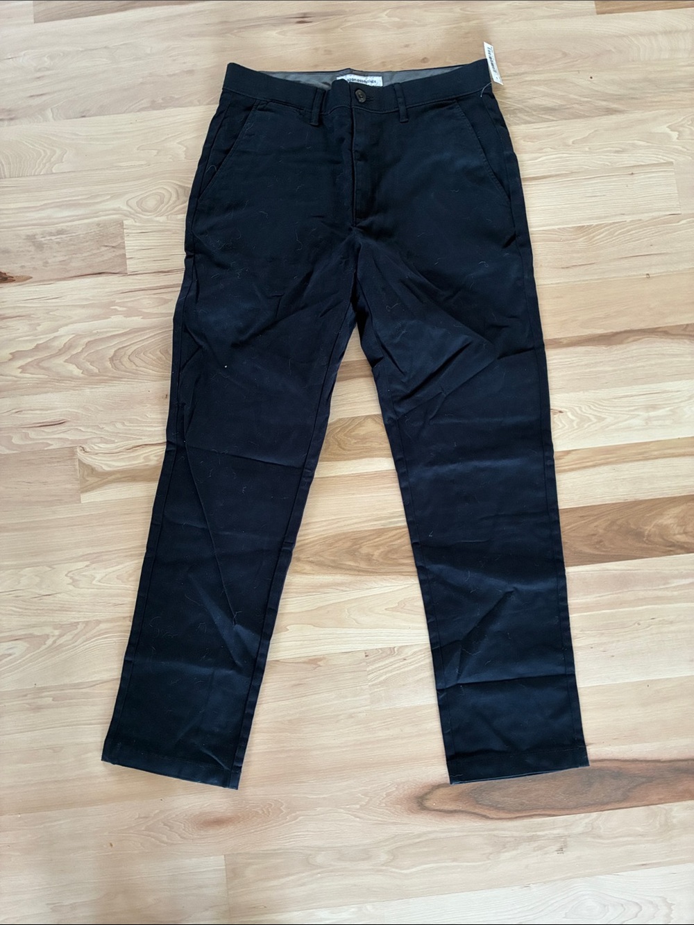 Men's Black Straight-Leg Pants 32x30